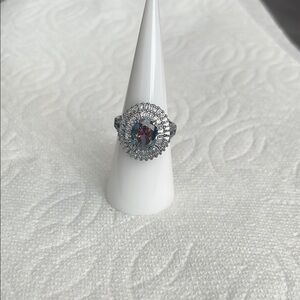 Stuck On Your Love lab created Alexandrite on Hematite plating